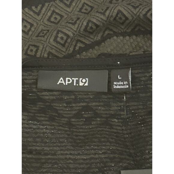 NWT Apt. 9 Green Jacquard Dress Women's size L - Picture 4 of 5